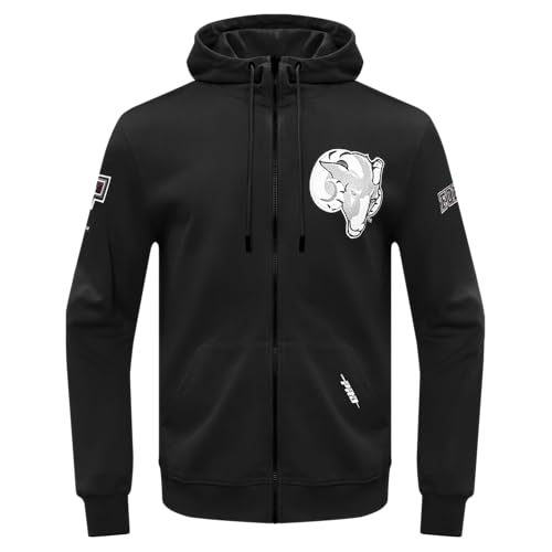 Image of Pro Standard Mens College Classic Chenille Cotton Double Knit Full Zip Hoodie