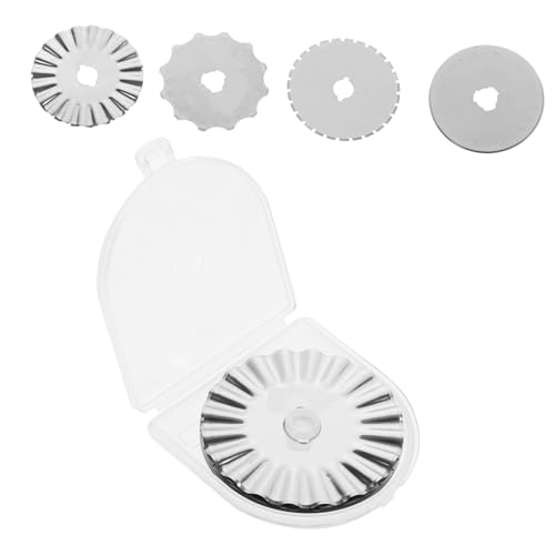 BEBEMOKO Rotary Cutter Replacement Blades 10pcs 45mm Fabric Scissors for Quilting Sewing Scrapbooking Steel Blades