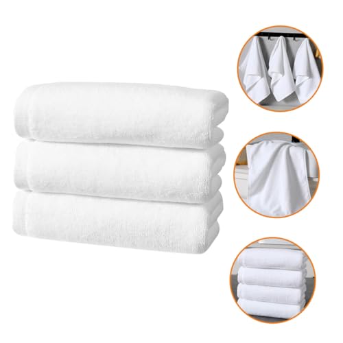 Serviettes coton absorbantes (lot de 3) blanc multi usages pour la maison - 7
