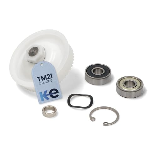 Anakel Home Repuesto Kit Polea y Rodamientos compatibles con Thermomix TM21 | Accesorios para Thermomix, Polea y Rodamientos de Fácil instalación para Motor de la TM21