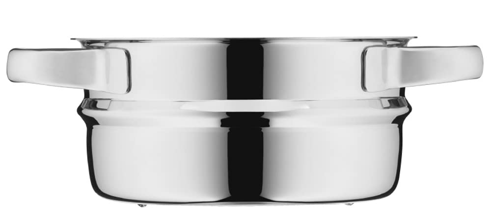 WMF Compact Cuisine parowar do warzyw/ziemniaków 16 cm, wkład parowy do garnków, wkładka na parze ze stali szlachetnej Cromargan, nadaje się do mycia w zmywarce