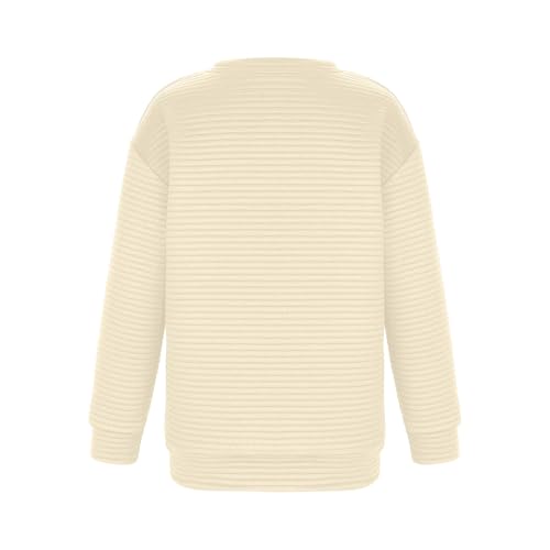 Girls Oversized Sweaters Crewneck Striped Casual Pullover Tops Batwing Long Sleeve Chunky Cute Sweatshirt 4-15T3