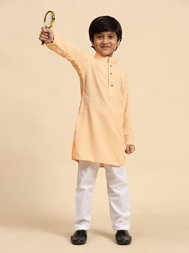 Image of Pro-Ethic Style Developer Boys Cotton Kurta Pajama For Kid's Ethnic Wear | Cotton Kurta Pajama (S-227)