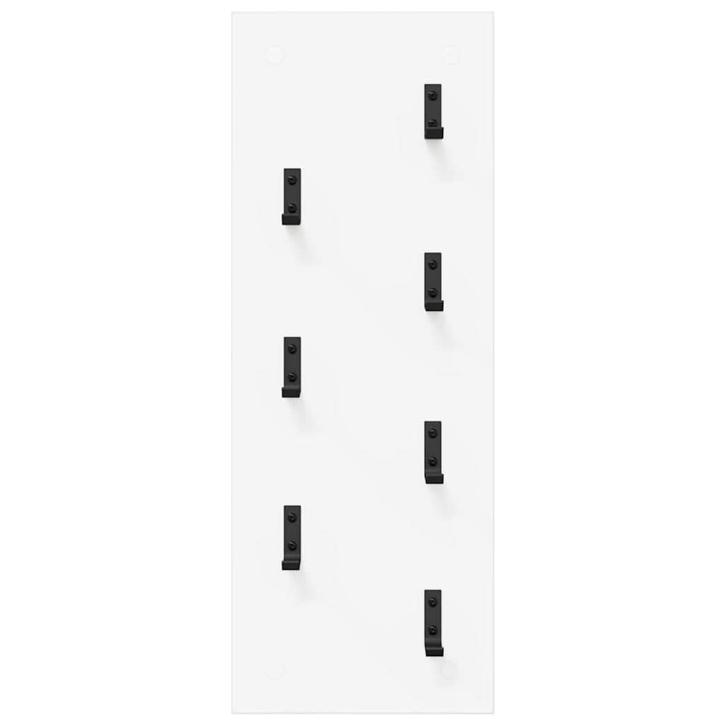 Stolik nocny montowany na ścianie, biały, 30 x 1,5 x 80 cm, materiał drewnopochodny, wiszący regał do korytarza, sypialni, oszczędność miejsca do przechowywania na ścianie