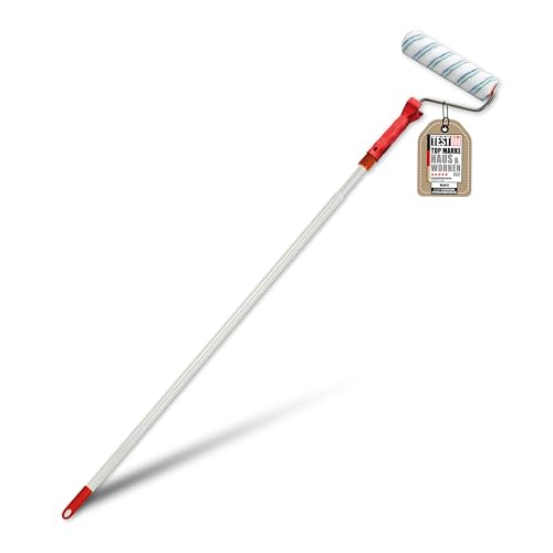 mako PROFI Farbroller EASYTEX 25 cm mit Teleskopstab 110-200 cm inkl. 1 Malerwalze Farbroller für alle Heim- und Handwerker-Malerprojekte Malerwerkzeug in Profi Qualität