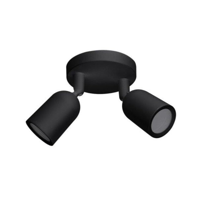 Spot LED en Saillie Double Orientable NOIR pour Ampoule GU10 - SILAMP