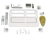 Hochwertige Materialien und Verarbeitung – Die Drückerplatte besteht aus langlebigem Kunststoff und zeichnet sich durch ihre hohe Widerstandsfähigkeit gegenüber Feuchtigkeit, Abnutzung und täglicher Beanspruchung aus.