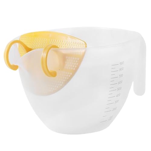 Vaso medidor de huevo | Vaso medidor de 1000 ml, diseño a escala, utensilio de cocina para lavar arroz, cocinar y hornear
