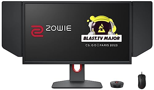 BenQ Zowie 24.5″ 360Hz Gaming Monitor with DyAC TM Ergonomic Gaming USB Mouse