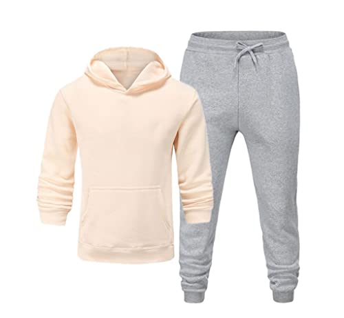 Vêtements de sport homme Kiioouu ensemble kaki gris clair XXXL