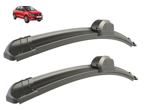 Caronix Windshield Car Wiper Blades Compatibility With VENT0 (Model : 2014-2019), VENT0 Wiper Blades - Set of 2Pc (D-24,P-16)