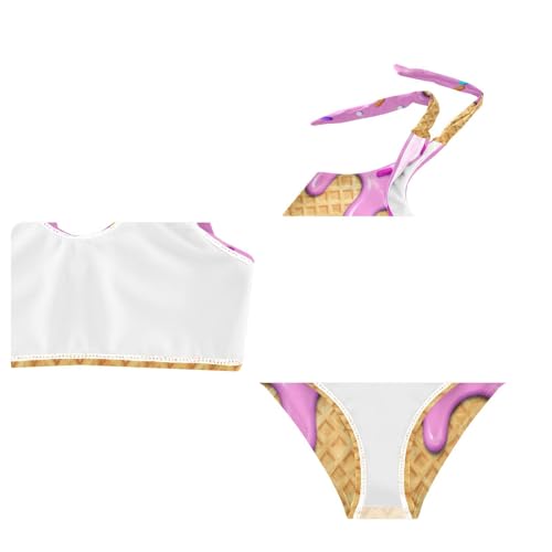 Image of Boccsty Cute Crab Red Blue Girls Swimsuits Kids Bikini Sets 2 Pcs Bathing Suit for 3T