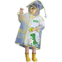 x trade Kids Raincoats Waterproof Rain dinosaur unicorn Jacket Hooded Rain Poncho Toddler Boys Girls Rain Suit Reusable Rainwear with bag Cover 1-8 Years