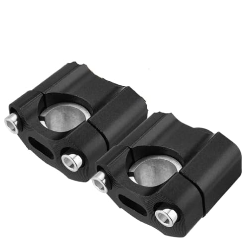Guidon pince adaptateur noir rehausseur moto pour guidon de 22mm à 28mm