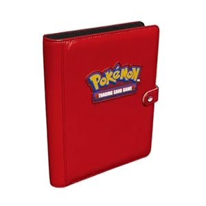 Ultra Pro | Pokemon Premium 4-Pocket Snap Binder – Red | Trading Card Accessory