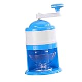 Garneck Trituradora de Hielo Manual Portátil para Hogar Máquina Picadora de Hielo con Cuchillas de Inoxidable Práctica y Fácil de Usar para Granizados Batidos y Cócteles
