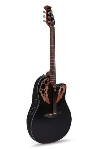 Ovation CE44-5 Celebrity Elite Mid Depth Black guitare électro-acoustique folk