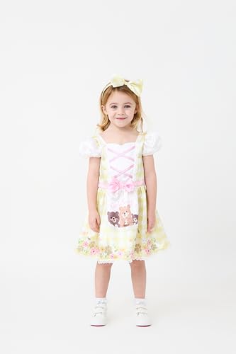 Blues Group Costume da Miss Goldilocks per bambine, travestimento, Giornata mondiale del libro e feste, età 3-8 anni (4-6 anni)