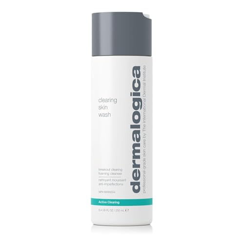 Dermalogica Clearing Skin Wash - Foaming Prebiotic Cleanser for Clear & Radiant Skin, Prevents Future Breakouts, For Normal, Combination, And Oily Skin