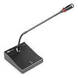 Micrófono de condensador profesional: el Power Dynamics TM370 es un micrófono para tus reuniones y sesiones con un cuello de cisne que te permitirá colocarlo en la dirección correcta. De color negro y carcasa metálica resistente, este micrófono ofrece calidad profesional al mejor precio. Confíe en este micrófono de condensador sin demora en tus llamadas públicas.