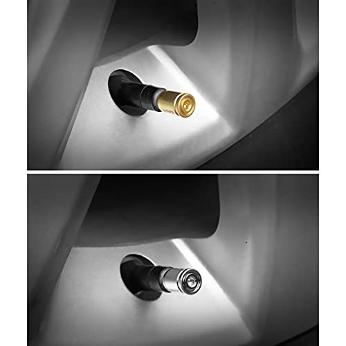 4 stuks Aluminium Auto Tire Ventieldopjes, voor Model 3 Model S Model Y Model X Wiel Ventieldopdeksel Stofkappen Met… - Image 5