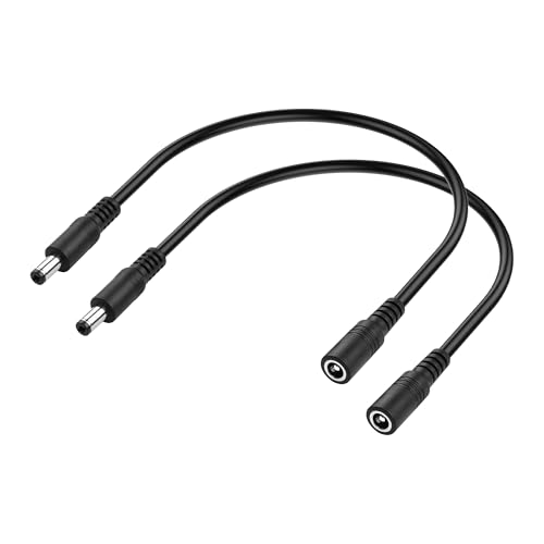 1 pz cavo di alimentazione CC nero 5,5 mm x 2,1 mm maschio a 5,5 mm x 2,1 mm maschio cavo di prolunga per telecamera di sicurezza CCTV 1 pz cavo di alimentazione CC nero 5,5 mm x 2,1 mm maschio a 5,5 mm x 2,1 mm maschio cavo di prolunga per telecamera di sicurezza CCTV