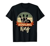 Bowling King Lustiges Bowlingkugel Motiv Bowler T-Shirt
