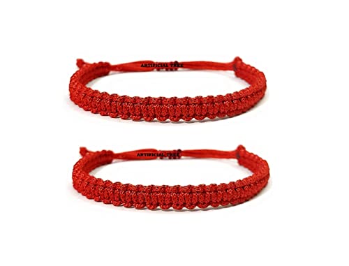 Image of ARTIFICIAL TREE HANDMADE KALA DHAGA BRACELET ADJUSTABLE FOR WOMEN MEN GIRLS BOYS Nazar Bracelets 2 Piece