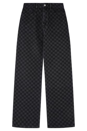 Springfield Vaqueros para Mujer Cuadros Rectos, Colección Culpables, Negro, 38