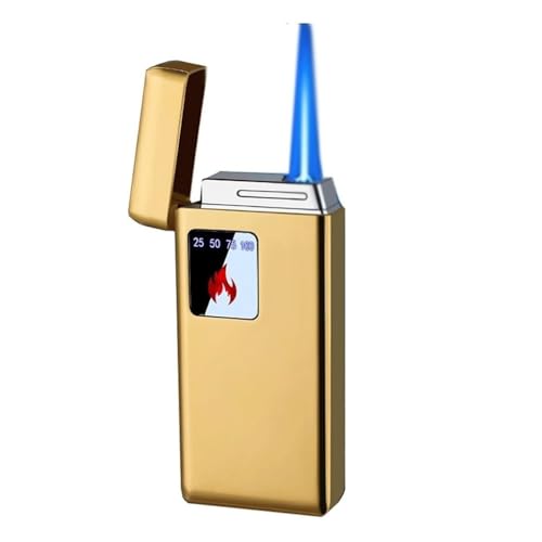 Encendedor eléctrico recargable con llama de soplete y USB miniatura 1