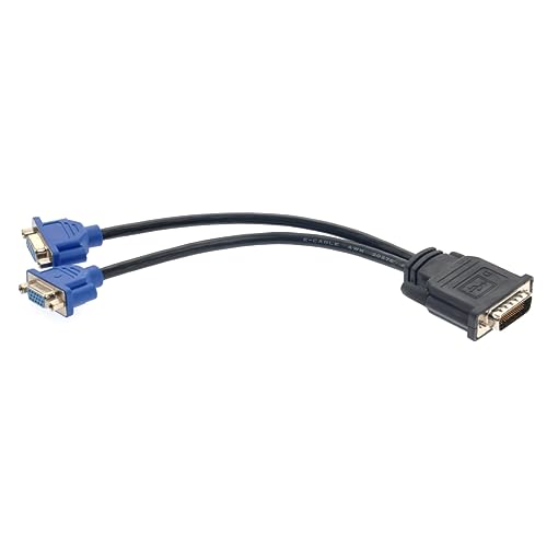 KONTONTY Vga Adapter Cable Projector Minema Dms59 to Vga Adapter The Projector Dms-59 to Vga Adapter Nvida 59 to Vga Splitter Tabletd -59 to Vga Cable Projectors White