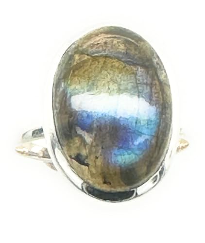 Natural Blue Labradorite 925 Solid...