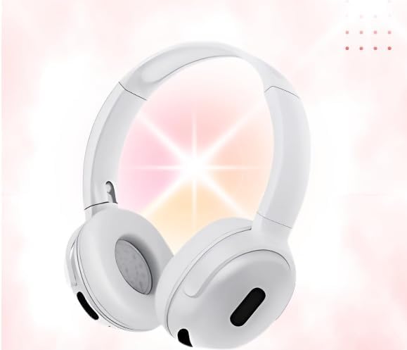 Image of Wireless Over-Ear Headphones, Matte White,Cushioned Earpads, Adjustable Headband
