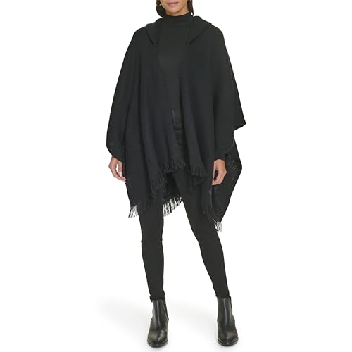 Calvin Klein womens Super Soft Casual Cold Weather Hoody Shawl