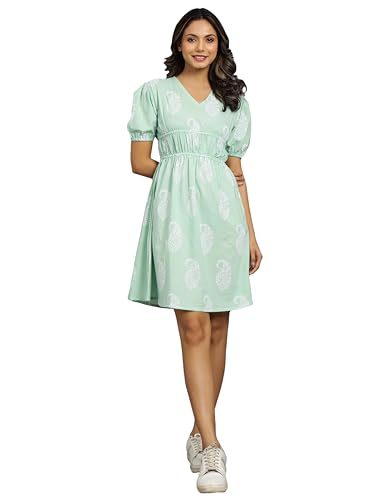 Image of Ravaiyaa - Attitude is everything Womens Soft Crepe Silk Casual Dress Summer Floral Printed Dress Ladies Tank Midi Sundress