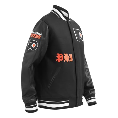 Image of Pro Standard Mens NHL Old English Varsity Jacket