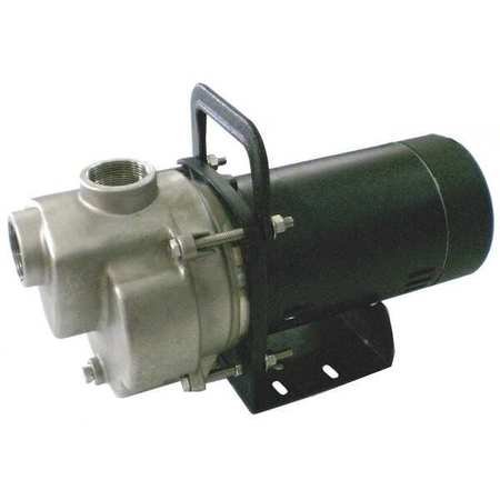 Self Priming Pump,3/4 HP,Aluminum