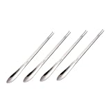 Hohopeti 4 Piezas Utensilios para Comer Acero Inoxidable Pinzas y Tenedores para Cangrejo y Buey de Mar Multifuncionales y Duraderos para Hogar y Restaurante