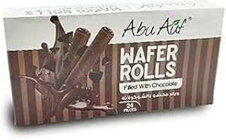 لفائف ويفر بالشوكولاتة من أبو عوف، 24 قطعة
