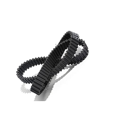 Courroie D5M double crans anti-patinage en caoutchouc noir largeur au choix