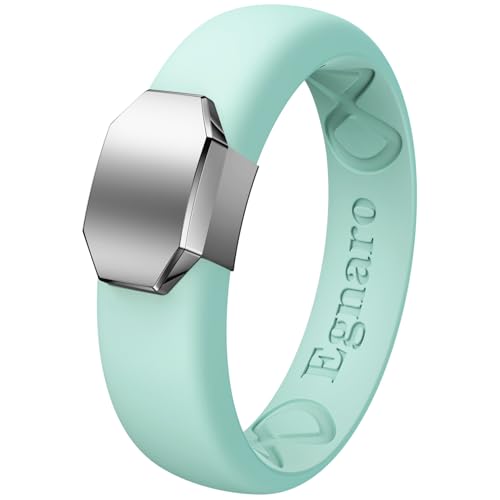 Image of Egnaro Silicone Wedding Bands Women, Inner Arc Ergonomic Breathable Design