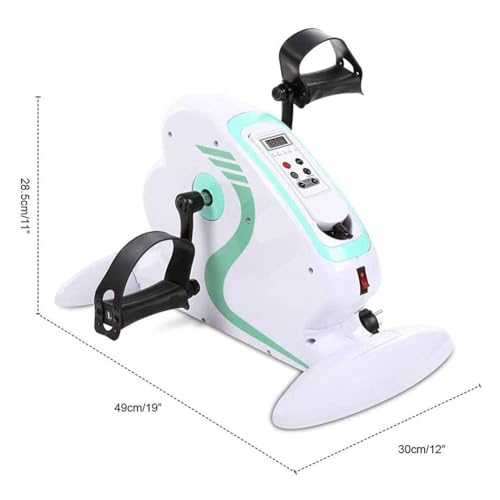 Bicicleta de pedales eléctrica ajustable portátil para ejercicio miniatura 2