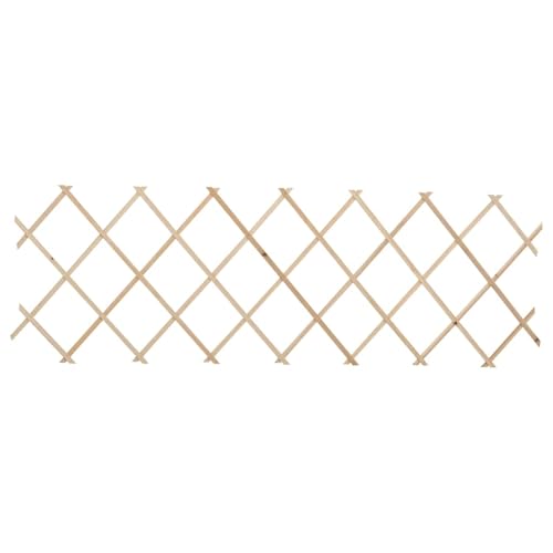 Homgoday Holz Jägerzaun, Erweiterbar bis 180cm, 5X Scherenzaun, für Garten & Haustiere Model47240