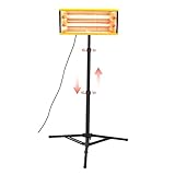 DATOUBOSS Infrared Paint Curing Lamp 2000W 110V with Timer Adjustable Bracket Heat Lamp for Body Repair Paint...