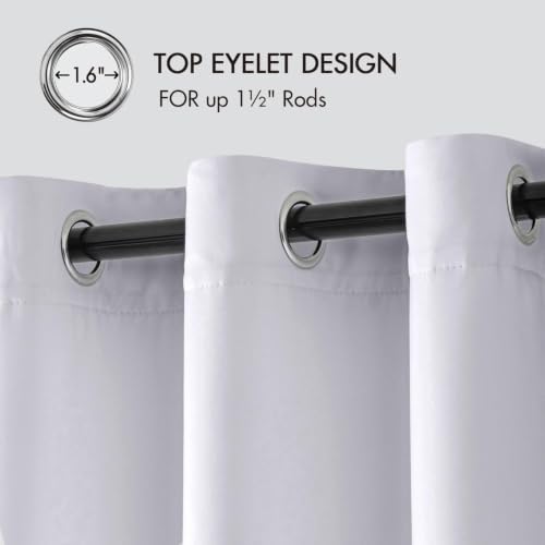 Image of MIULEE Closet Curtain for Open Closet Without Door Grommet Top 34x80 Inches | Covers Closet, Privacy Curtains for Room Divider, Sun /Light Blocking, Quality Fabric, Doorway