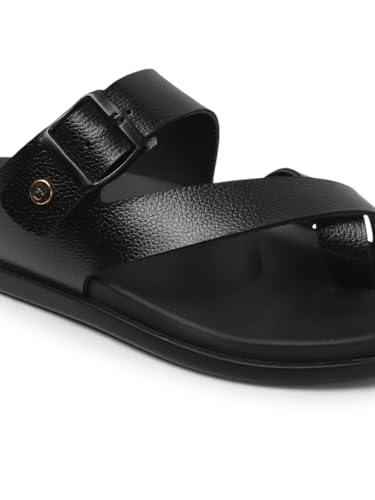 Image of Carlton London Men Comfortable,Flat,Round Toe,Buckle,fashion Sandal for Daily use and Casual use