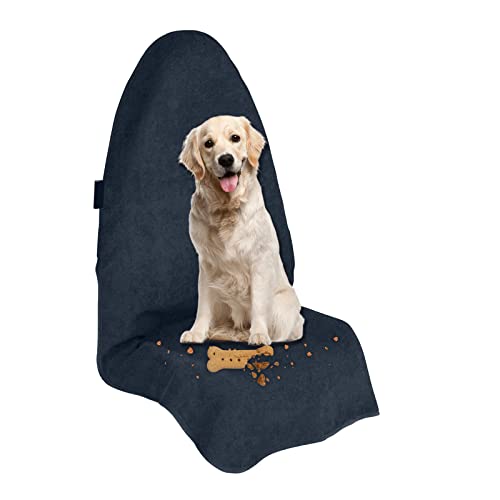 AnJeey Funda Asiento Coche Delantero, Antideslizante y Sudor Absorbente, Toalla Microfibra Impermeable, Lavable a Máquina, Universal Protectora Cubierta Asiento Auto para Fitness