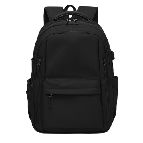 Image of Flamebird Professional Black Laptop Backpack for Men & Women - Water Resistant Business Travel Bag with Multi-Pocket Organizer - Casual Daypack for Office, College & Commute-30L