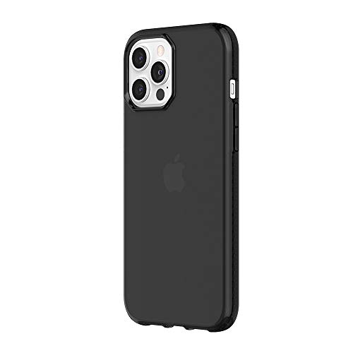 Griffin Survivor Clear Case, Military Standard, for Apple iPhone 12 Pro (6.7 inches), Thin Design, Shock-Absorbing Corners, Qi Compatible Mobile Phone Case, Transparent Black, GIP-052-BLK