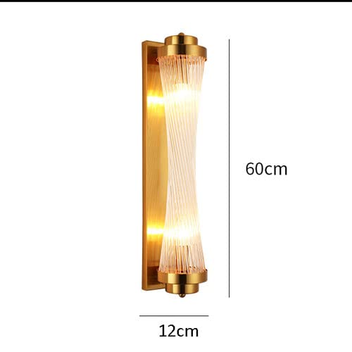 Luces de montaje en pared con pantalla de cristal traslúcido y soporte metálico pulido 7